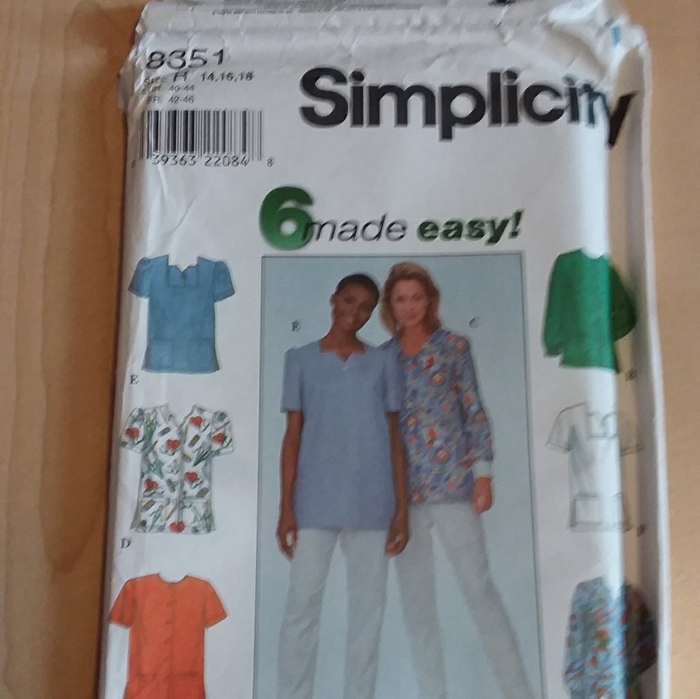 Simplicity 8351 Pattern